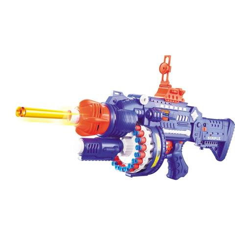 Dimple Rapid Rotating Barrel Attack Blaster with 40 Suction Foam Darts - Multi Color