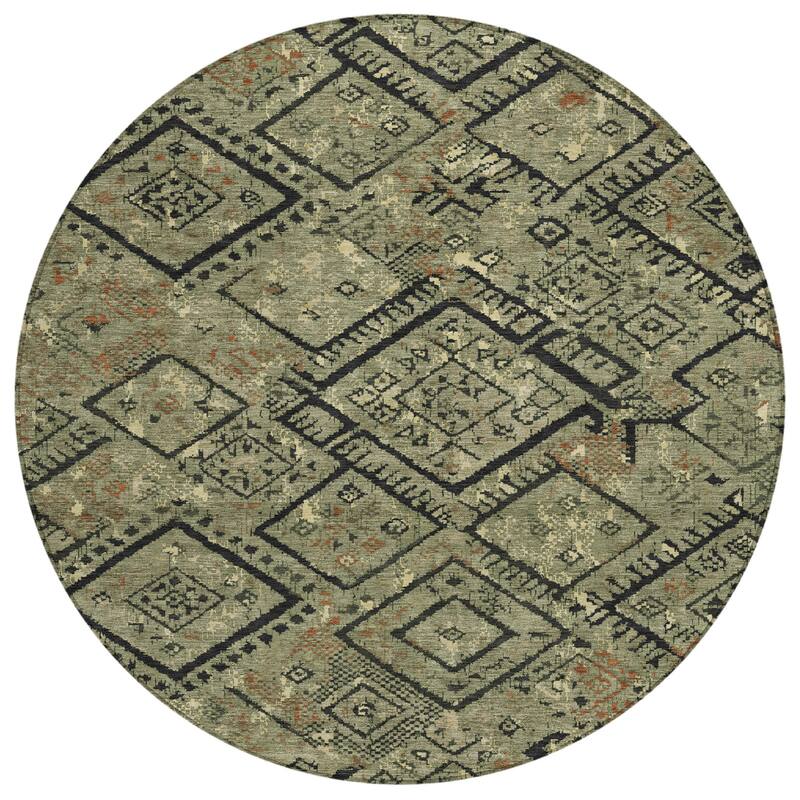 Machine Washable Indoor/ Outdoor Global Andes Chantille Rug