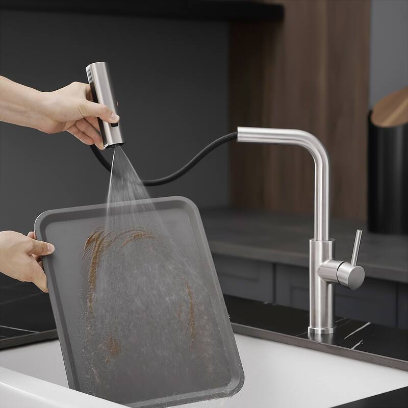 Kitchen faucet with pull-out sprayer