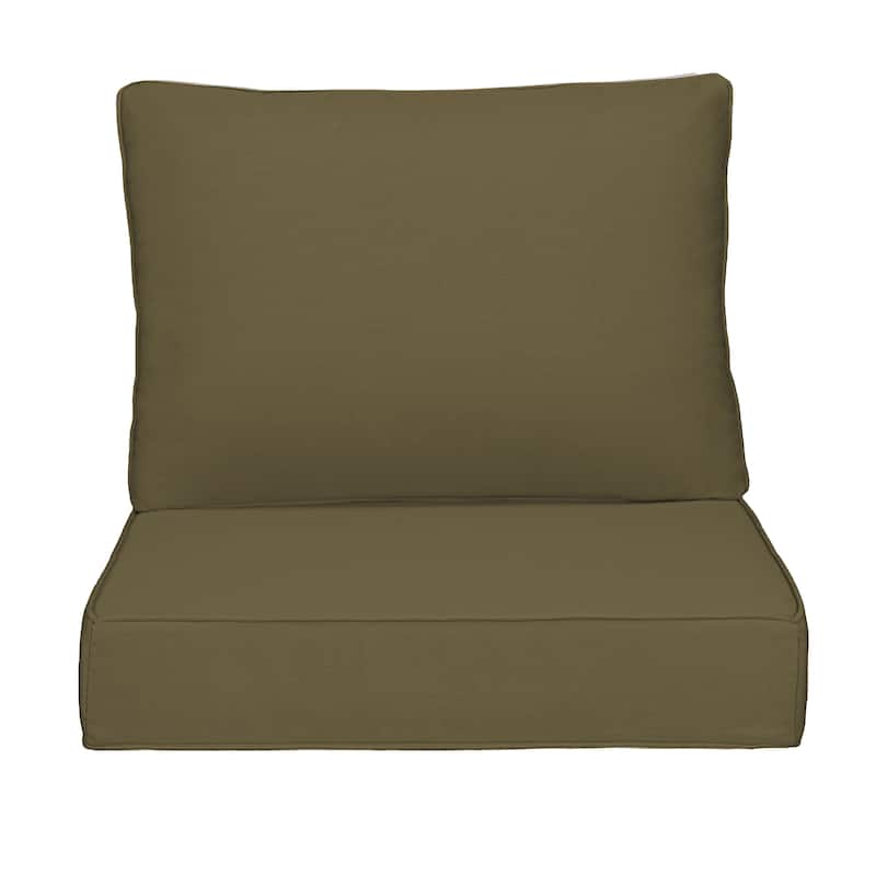 Sunbrella Fabric Outdoor Chair Seat Cushion Set