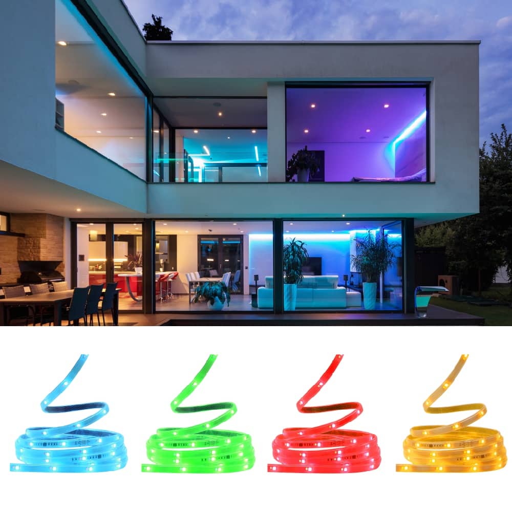 32 Foot Indoor and Outdoor Smart LED Flex Light Strip Kit