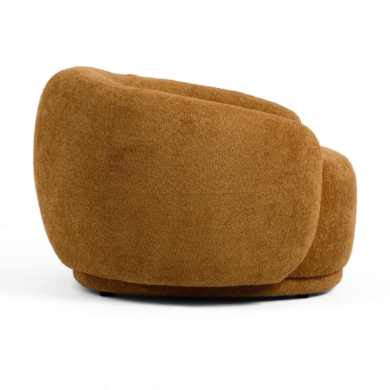 Divani Casa Andrew Modern Orange Fabric Accent Chair