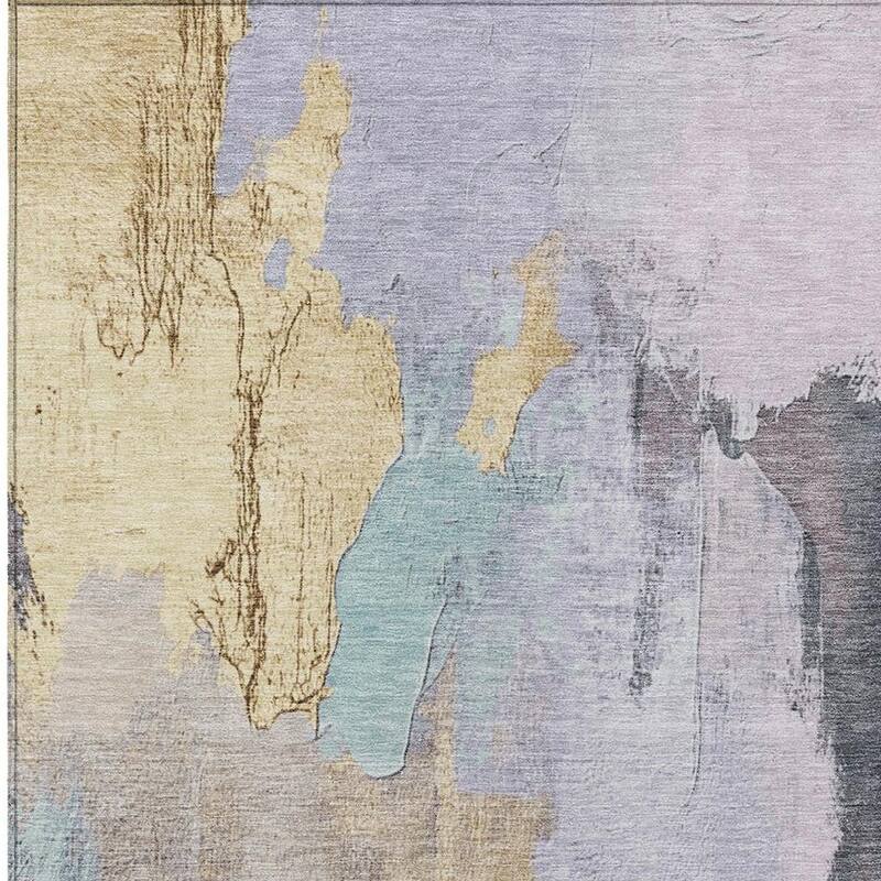 HomeRoots Abstract Transitional Rectangle Outdoor Rug