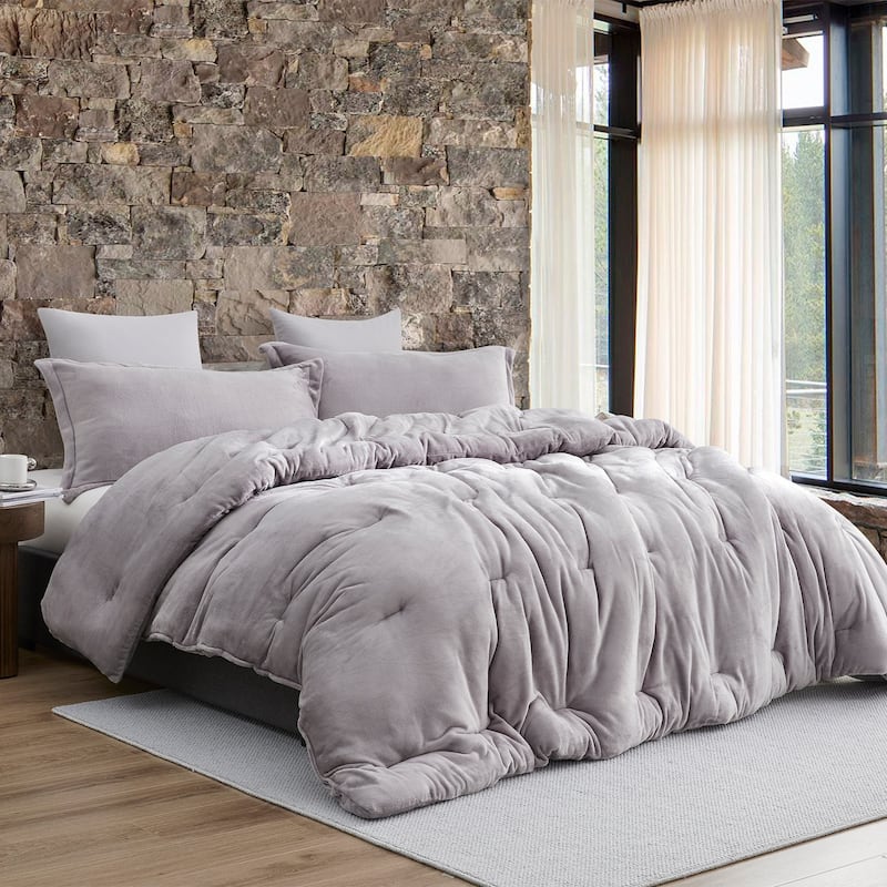 Thicker Than Thick® - Coma Inducer® Oversized Comforter Set - Standard Plush Filling - Opal Gray - Queen