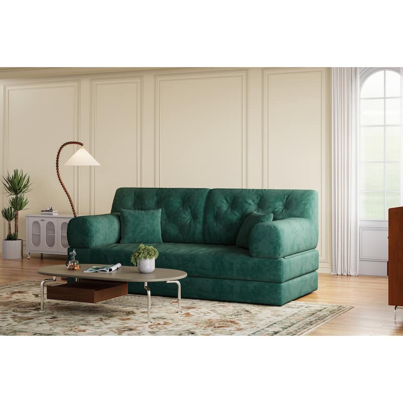 Modular Sofa, Convertible Pudding Block Sofa, Floor-Standing Sofa Bed With Armrests And Comfortable Sofa Bed