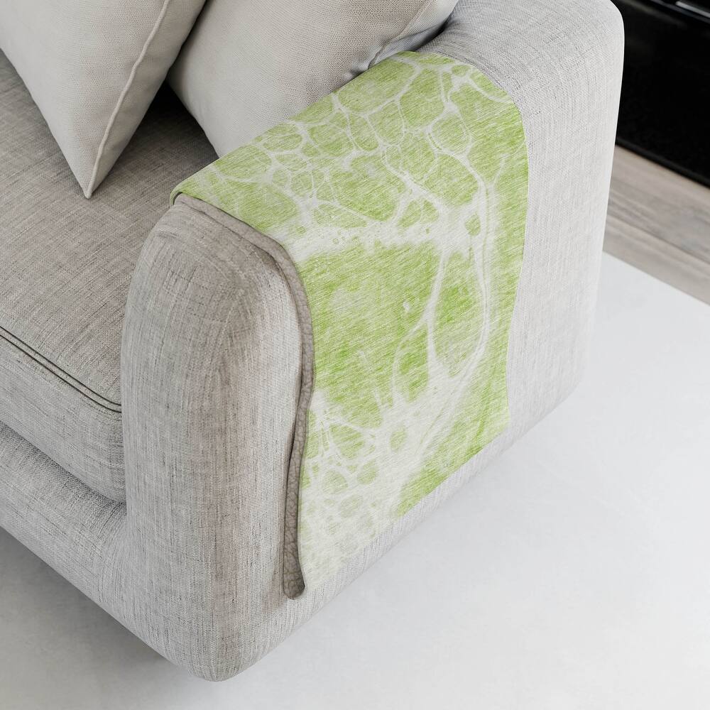 Premium Machine Washable Abstract Contemporary Throw Blanket