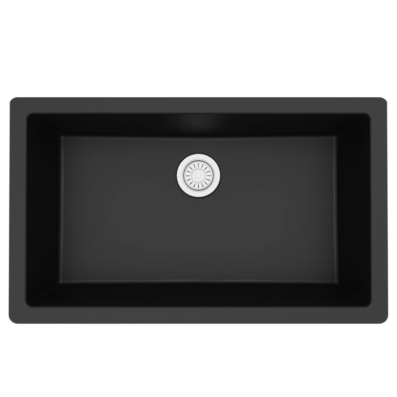 Karran Undermount 32.5 in. Large Single Bowl Quartz Kitchen Sink