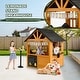 preview thumbnail 8 of 13, Kids Wooden Outdoor Playhouse with Lemonade Stand, Split Door for Kids Ages 3-8 - N/A