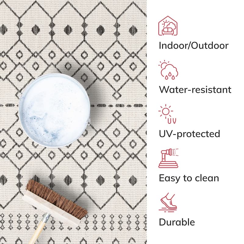 Well Woven Medusa Nord Indoor Outdoor Area Rug