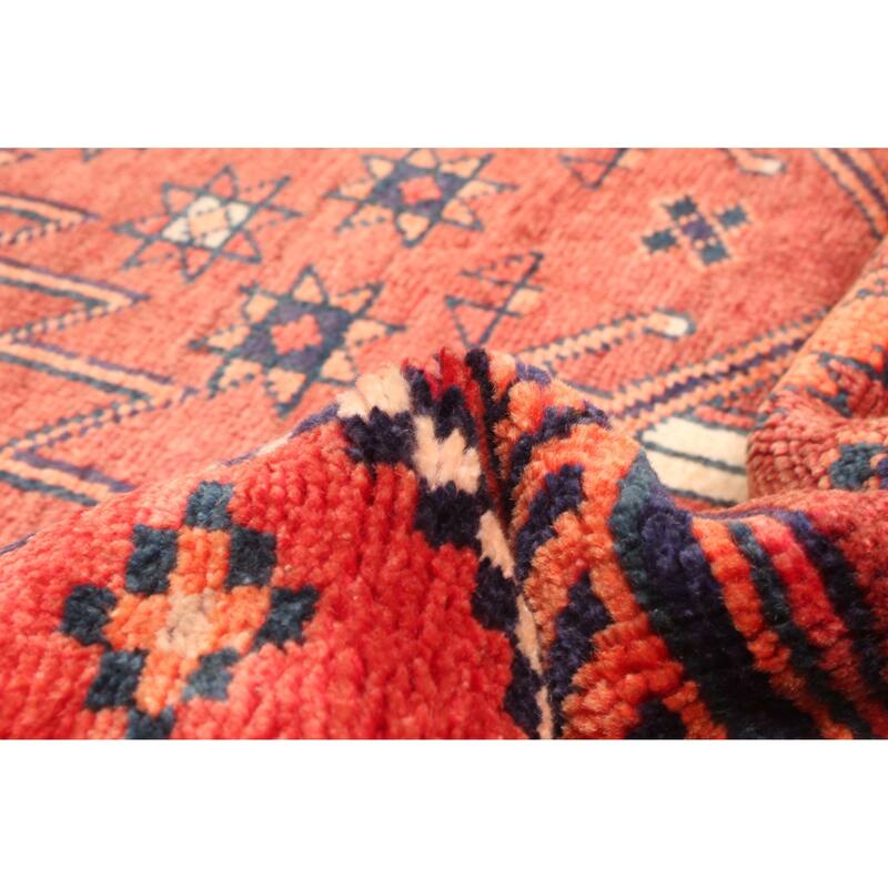 ECARPETGALLERY Hand-knotted Melis Vintage Red Wool Rug - 4'10 x 6'6