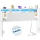preview thumbnail 54 of 82, Headboards with Storage Shelves, Head Board with Power Outlet and LED Light for Bed Frame