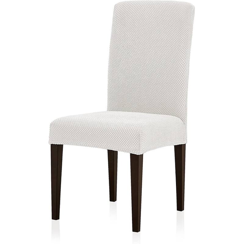 Subrtex 2 PCS Stretch Dining Chair Slipcover Textured Grain Cover