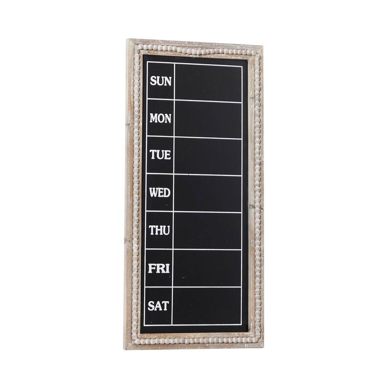 Wood Sign Beaded Chalkboard Wall Decor - Brown - Roche River Decor