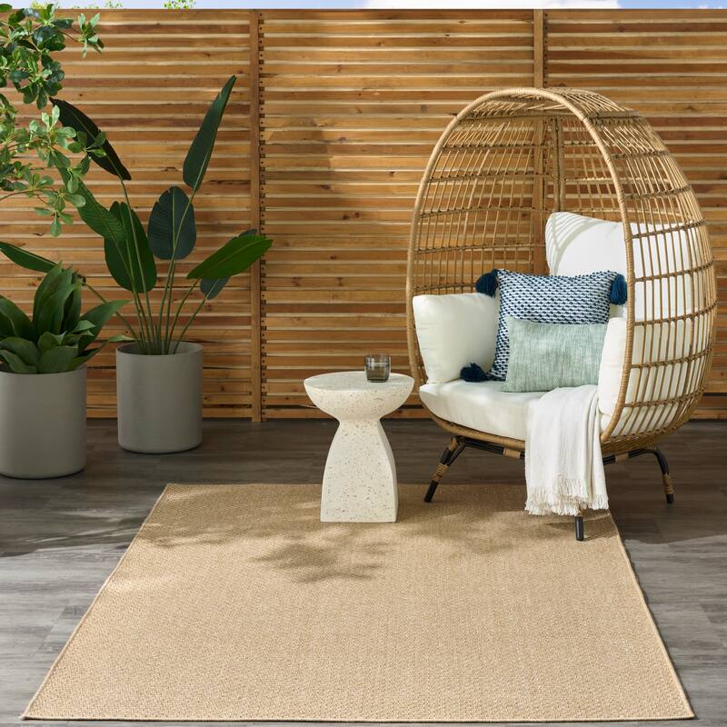 Nourison Tulum Indoor/Outdoor Solid Area Rug