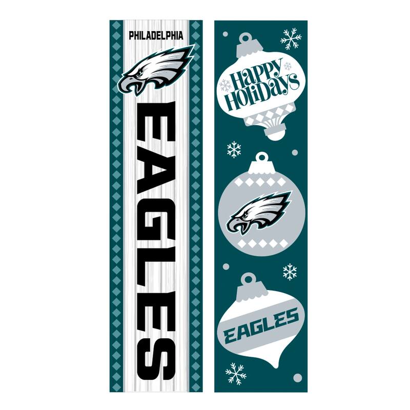 47" Double Sided Seasonal Porch Leaner, Philadelphia Eagles - 47" x 11.25"