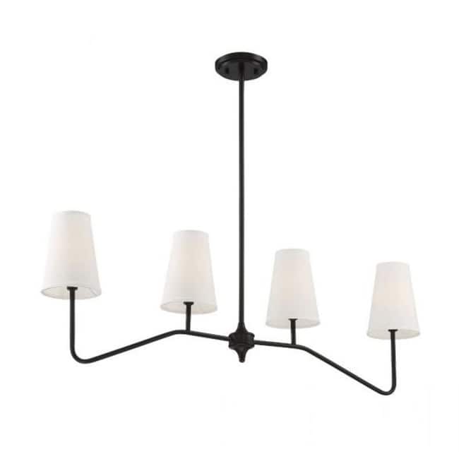Meridian M10078 4-Light Linear Chandelier - Oil Rubbed Bronze