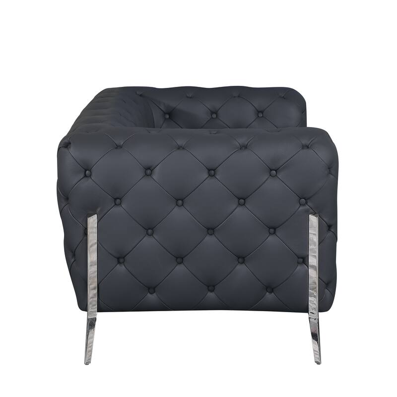 Top Grain 100% Italian Leather Loveseat
