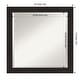 preview thumbnail 33 of 36, Beveled Bathroom Wall Mirror - Furniture Espresso Narrow Frame Outer Size: 24 x 24 in