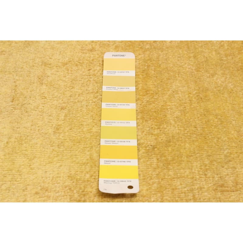 ECARPETGALLERY Hand-knotted Vibrance Gold Wool Rug - 6'1 x 9'0