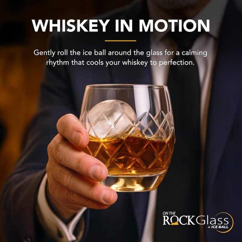 Final Touch Hand-Etched On The Rock Glass 5 Piece Set - Glasses 8 oz.