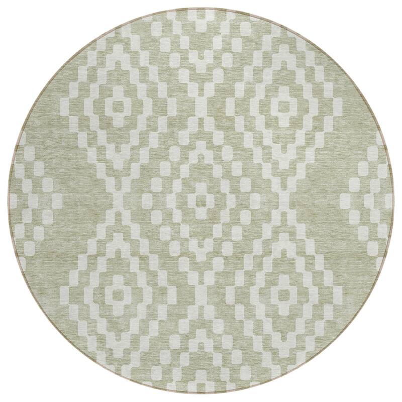 HomeRoots Geometric Transitional Rectangle Outdoor Rug