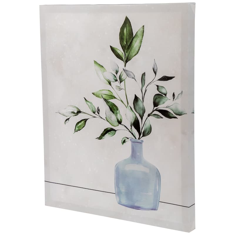 Greenery with Vase Canvas Wall Art 19.5" x 15.75" - 19.5" x 15.75"