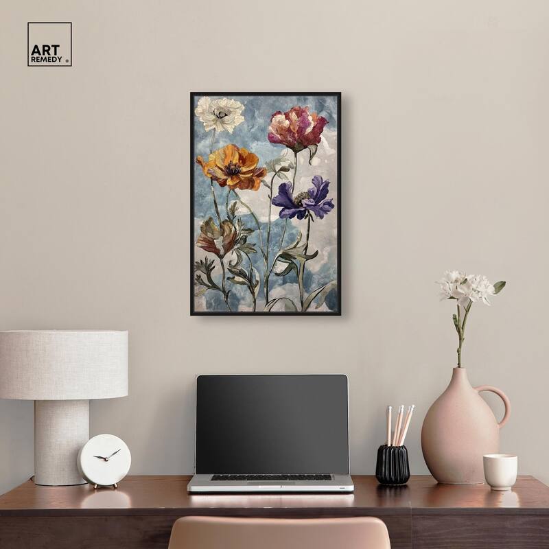 Hued Blossom II Canvas by Art Remedy