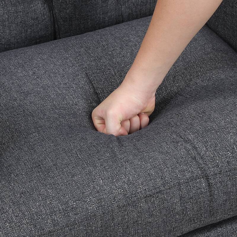 Haven 29" Textured Accent Chair - Button-tufted Chair Back