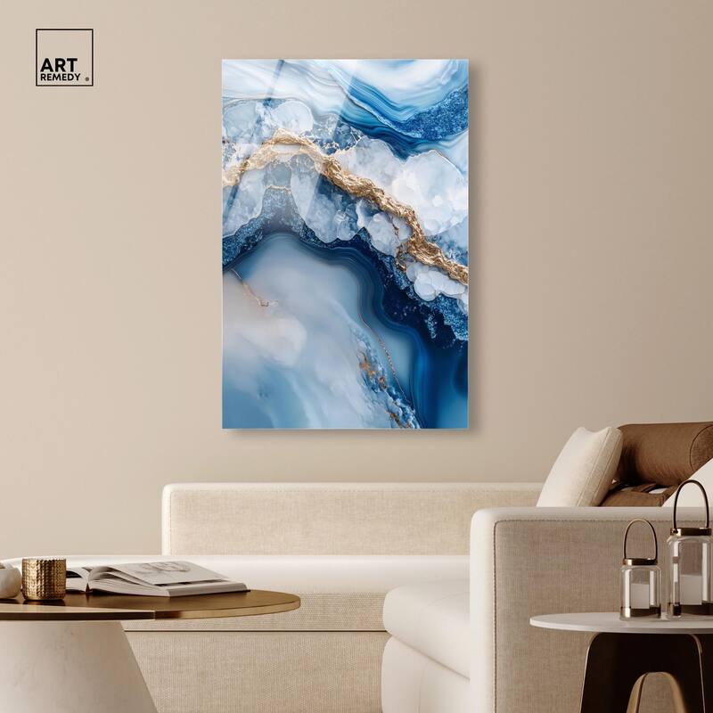 Molten Topaz II Acrylic by Art Remedy, Ready to Hang