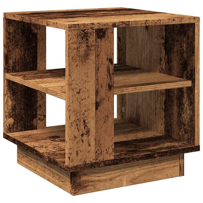 vidaXL Coffee Table Old Wood Engineered Wood Small Coffee Table Square - 15.7 x 15.7 x 16.9 in