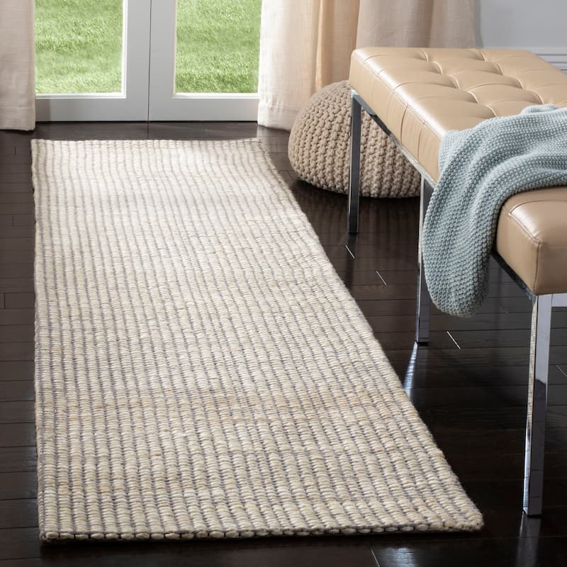 SAFAVIEH Handmade Marbella Fine Modern Jute Rug - 2'3" x 14' Runner - Ivory