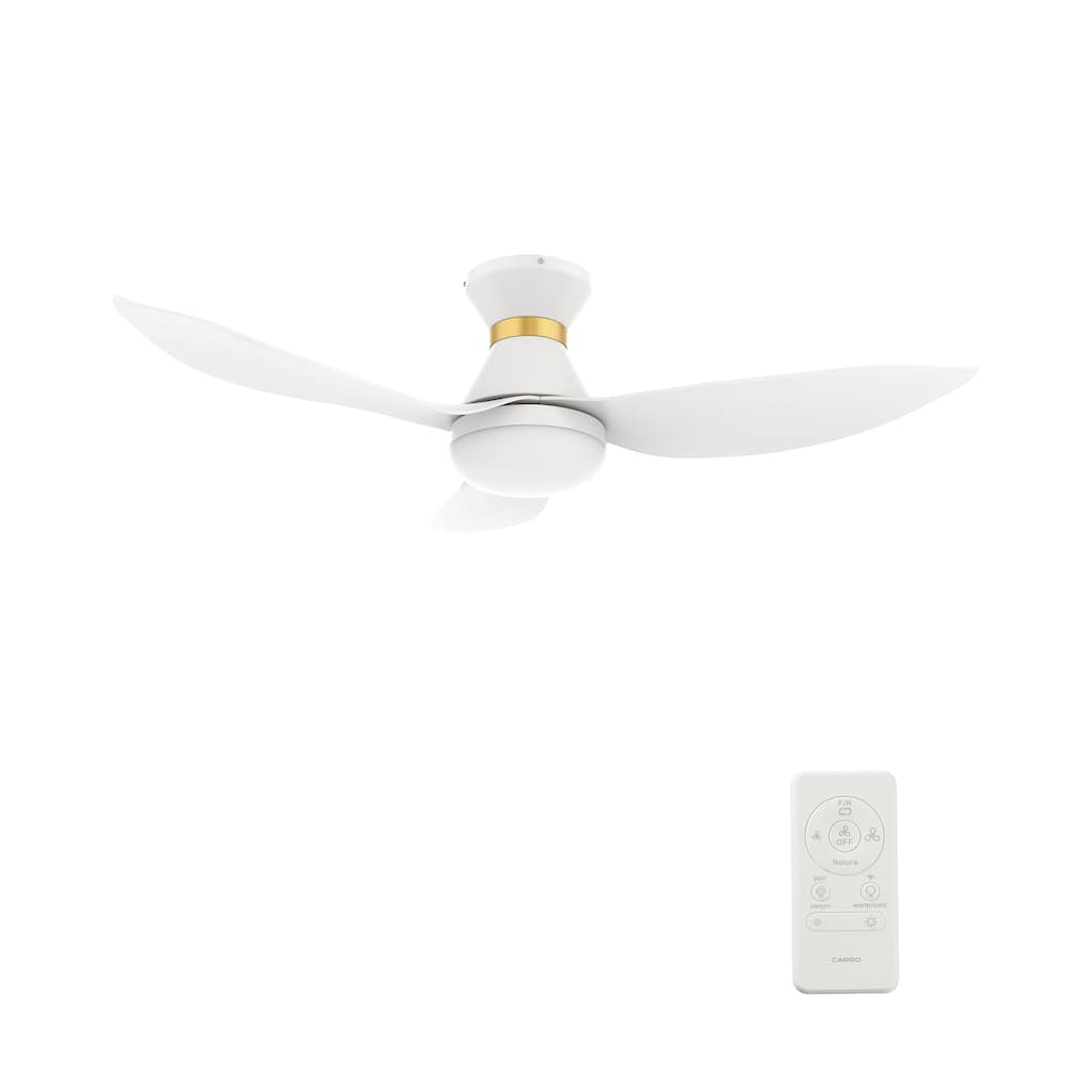 CARRO Chamomile 45" ABS 3-Blade Indoor Smart Ceiling Fan with Light and Remote Control
