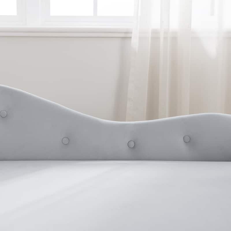 Kimberly Velvet Chaise Lounge with Storage and Pillow by GDFStudio - 58.26"L x27.9"W x 28.3"H