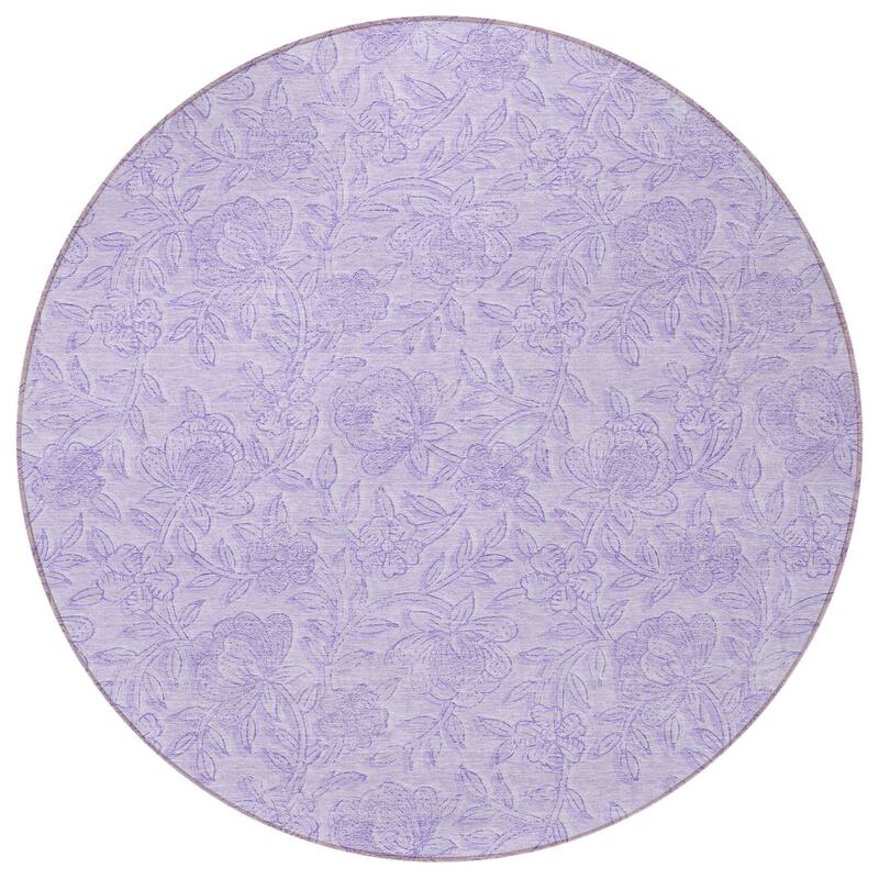 HomeRoots Floral Transitional Rectangle Outdoor Rug