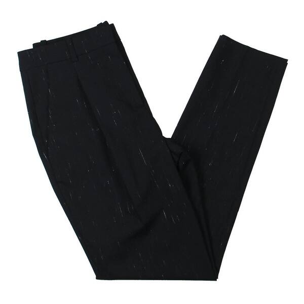 Shop Jil Sander Navy Womens Dress Pants Pattern Pleated Dark