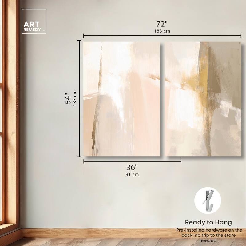 Meditative Hues II Canvas Set of 2 by Art Remedy, Gallery Wrapped