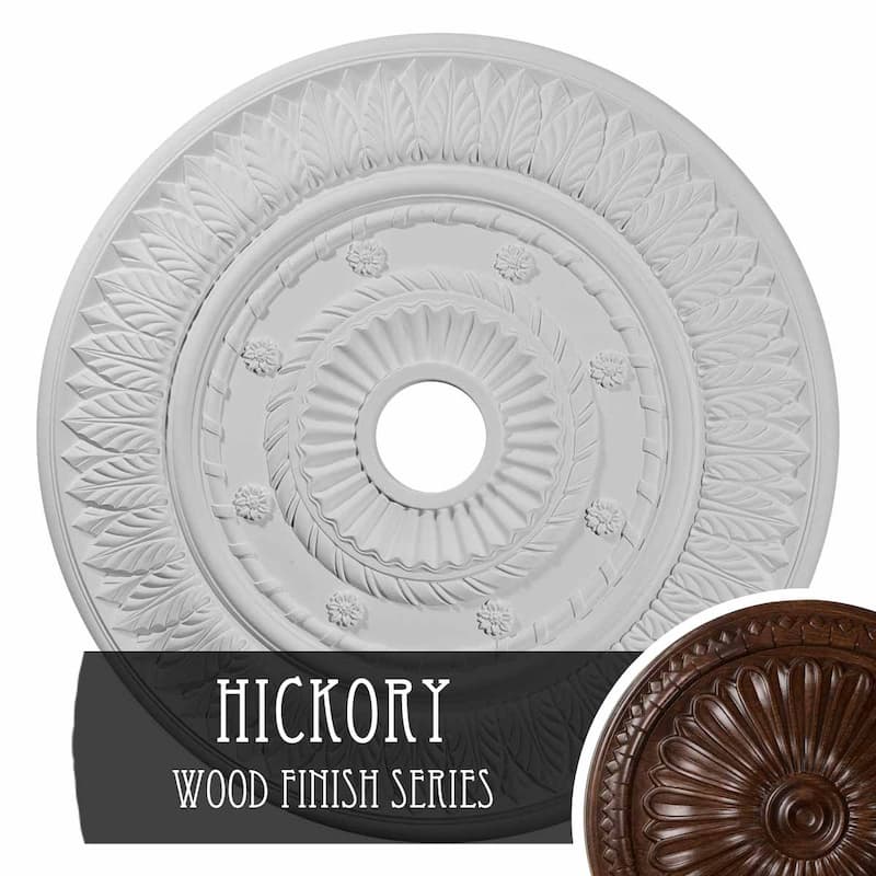 26 3/4"OD x 3 5/8"ID x 1 1/8"P Leaf Ceiling Medallion
