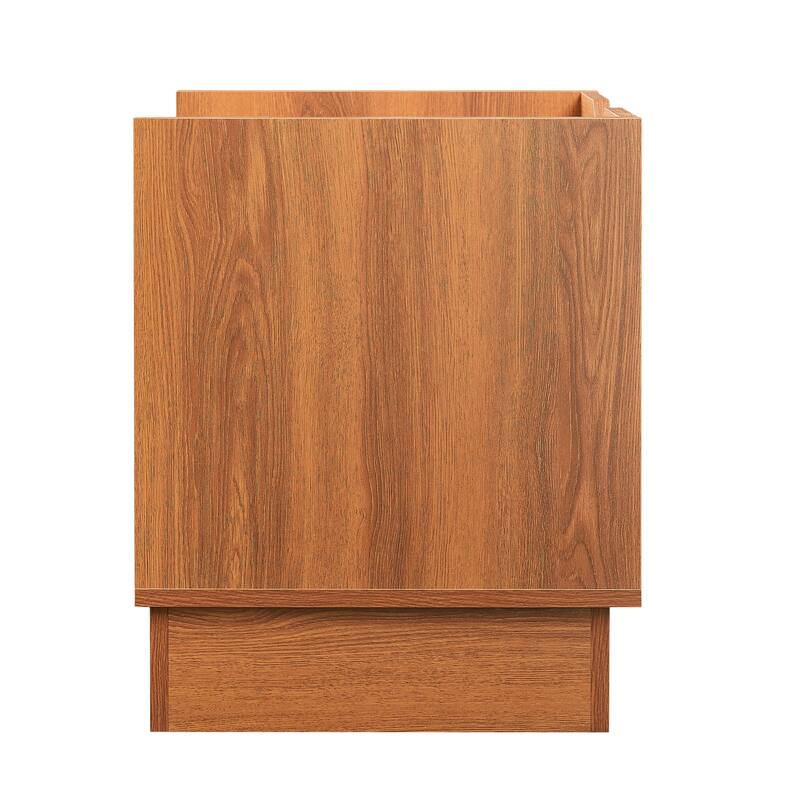 Christopher Knight Home - Mason Mid-Century Modern LED lights Nightstand with 2 Drawers, Bedside Tables/End Table