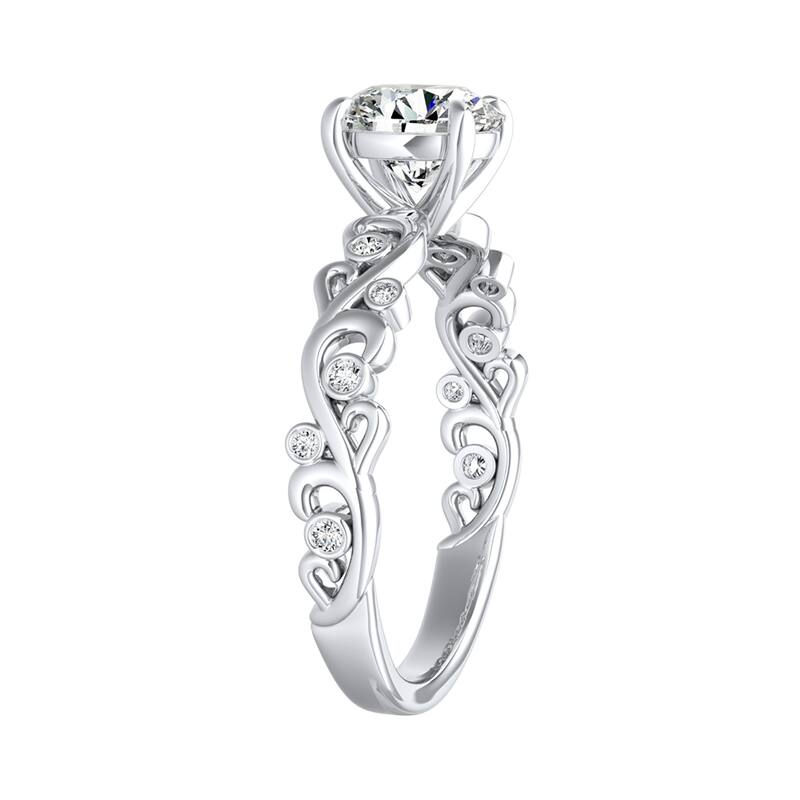 Auriya 14k Gold 2ctw Vintage Solitaire Moissanite Engagement Ring