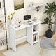 preview thumbnail 4 of 8, Costway Small Computer Desk with Storage Modern Writing Desk with