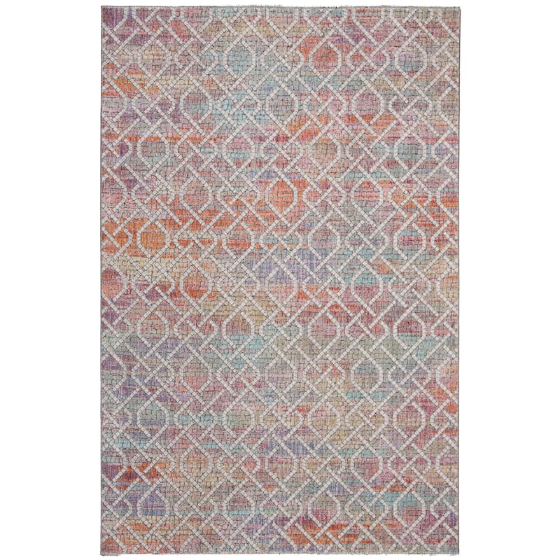 SAFAVIEH Provance Rosalba Vintage Boho Oriental Rug - 4' x 6' - Cream/Orange