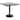 vidaXL Bistro Table Dark Brown 31.5"x31.5" MDF - 31.5" x 31.5" x 29.5"