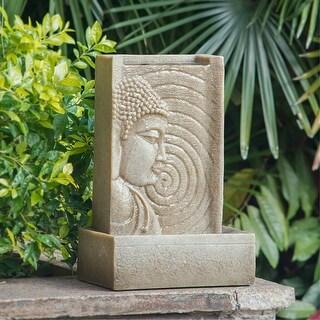 Indoor Outdoor Water Fountain Polyresin Garden Lawn with LED Light
