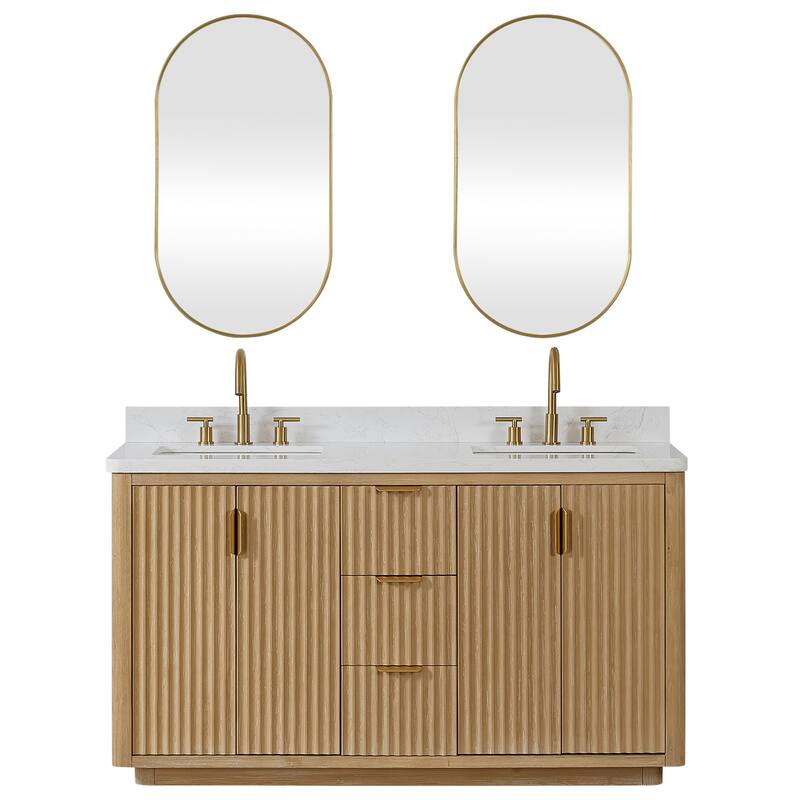 Cadiz Bath Vanity with Composite Stone Top and Mirror