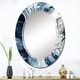 preview thumbnail 13 of 12, Designart "Blue Grey Ethereal Elixir I" Abstract Modern Wall Mirror 24in.x36in.