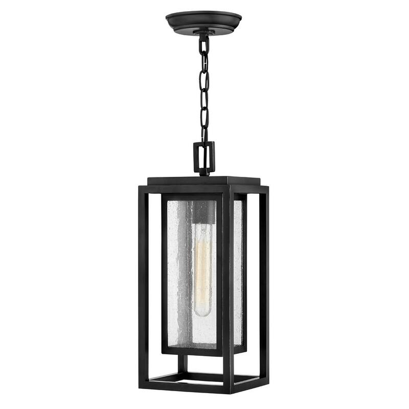 Hinkley Lighting Republic 7" Wide LED Outdoor Mini Pendant - Black