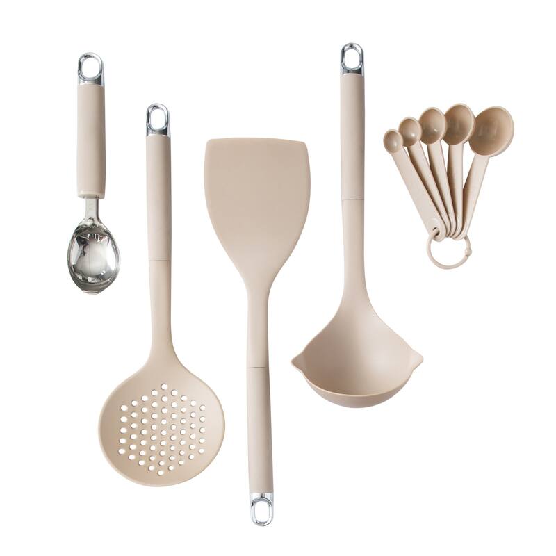 Gibson Home 20pc Kitchen Gadget Set - Nylon Utensils, Measuring Cups & Prep Tools