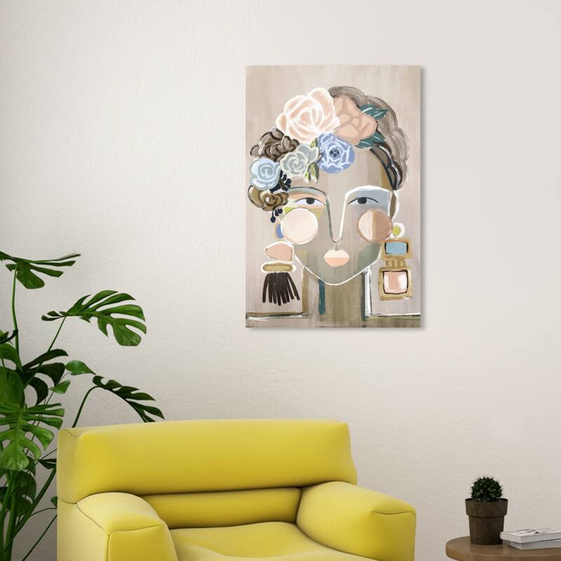 Wynwood Studio Canvas Floral and Botanical Floral Georgette Pink and Light Pink Modern & Contemporary Wall Art Canvas Print - 30 x 20