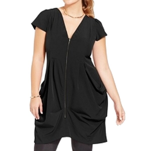 zip front shift dress