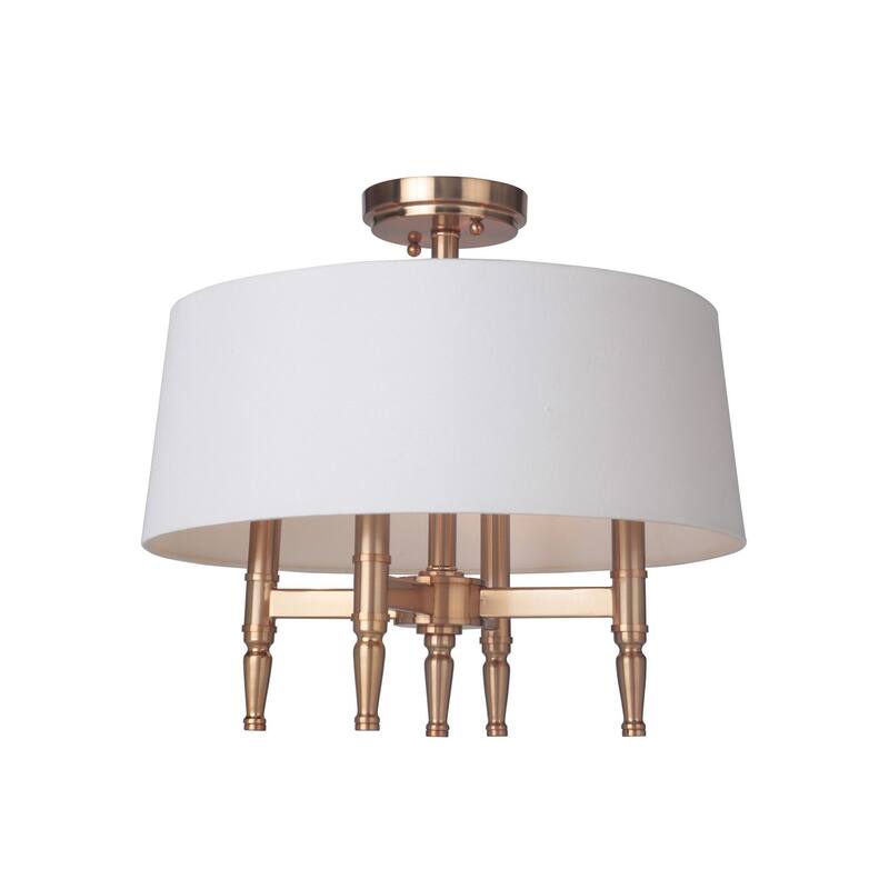 Craftmade Ella 4 Light 18" Wide Semi Flush Ceiling Fixture with White
